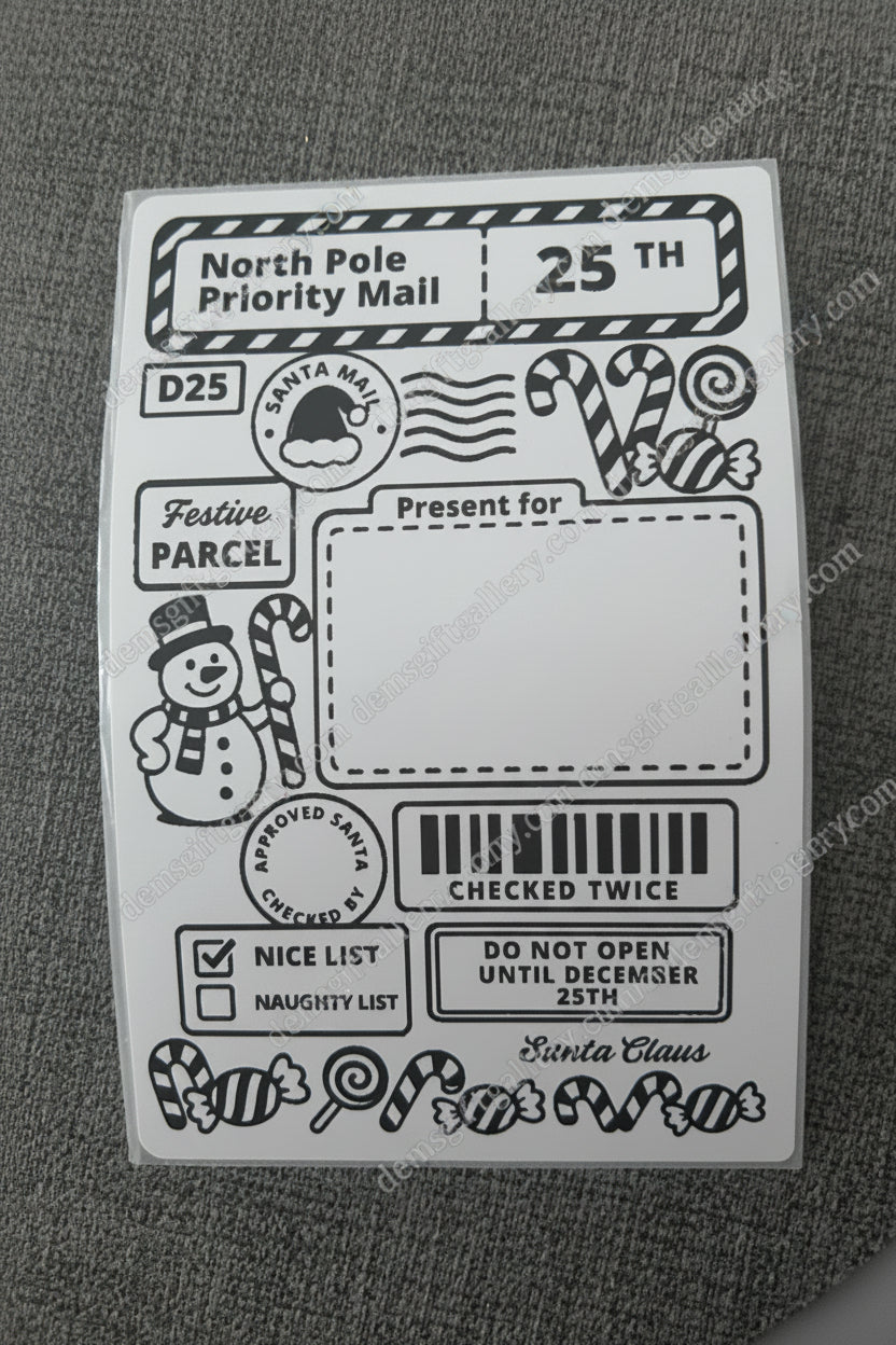 10pk North Pole Priority Mail Gift Labels