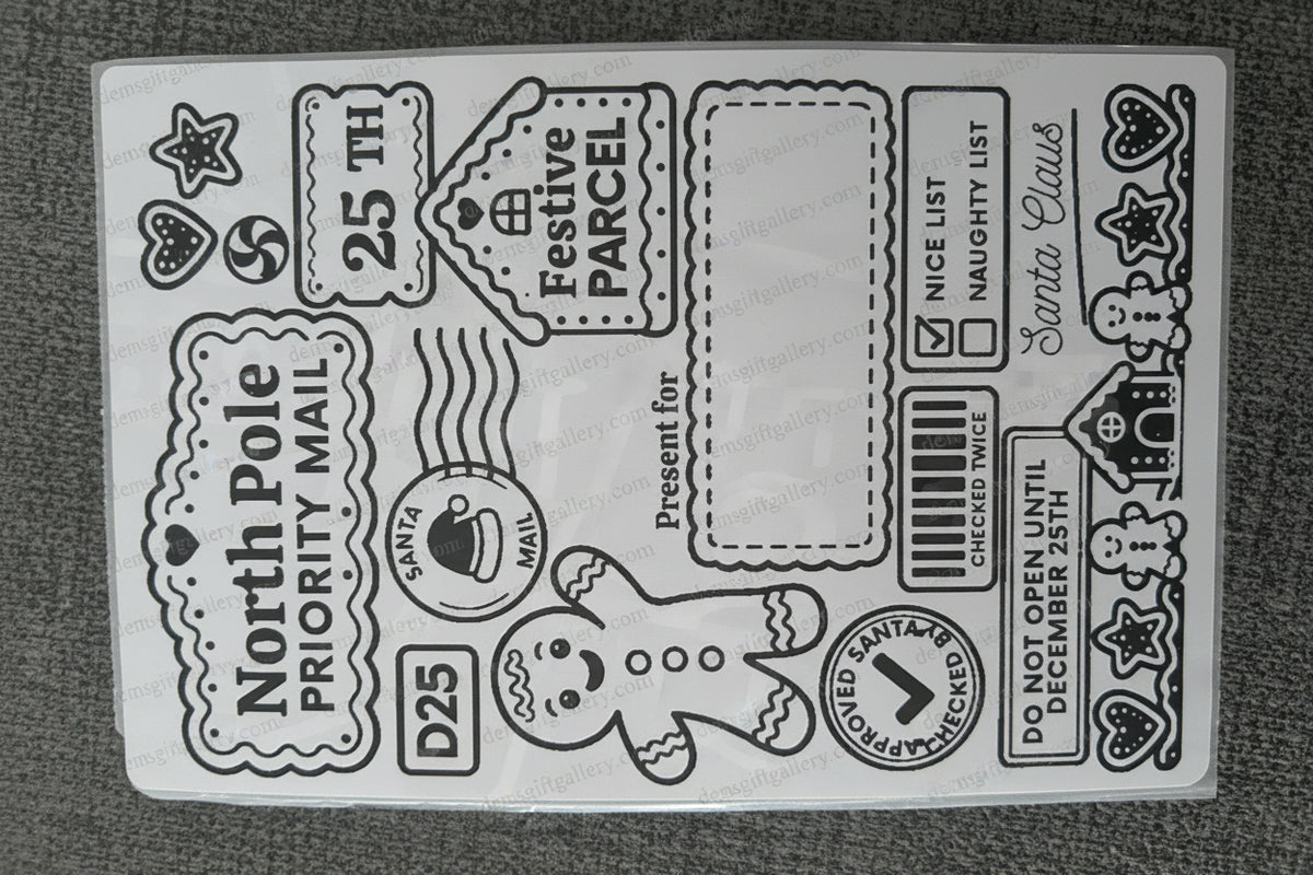 10pk North Pole Priority Mail Gift Labels